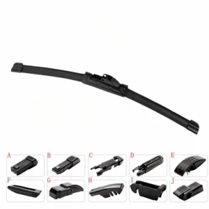 Car frameless multi-functional windshield wiper with interchangeable wiper heads, silent wiper blades, multi-functional wiper.