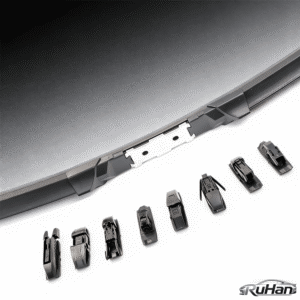 New multi-functional frameless windshield wipers, 10-in-1 interchangeable connectors, wholesale, silent car wiper blades with packaging.
